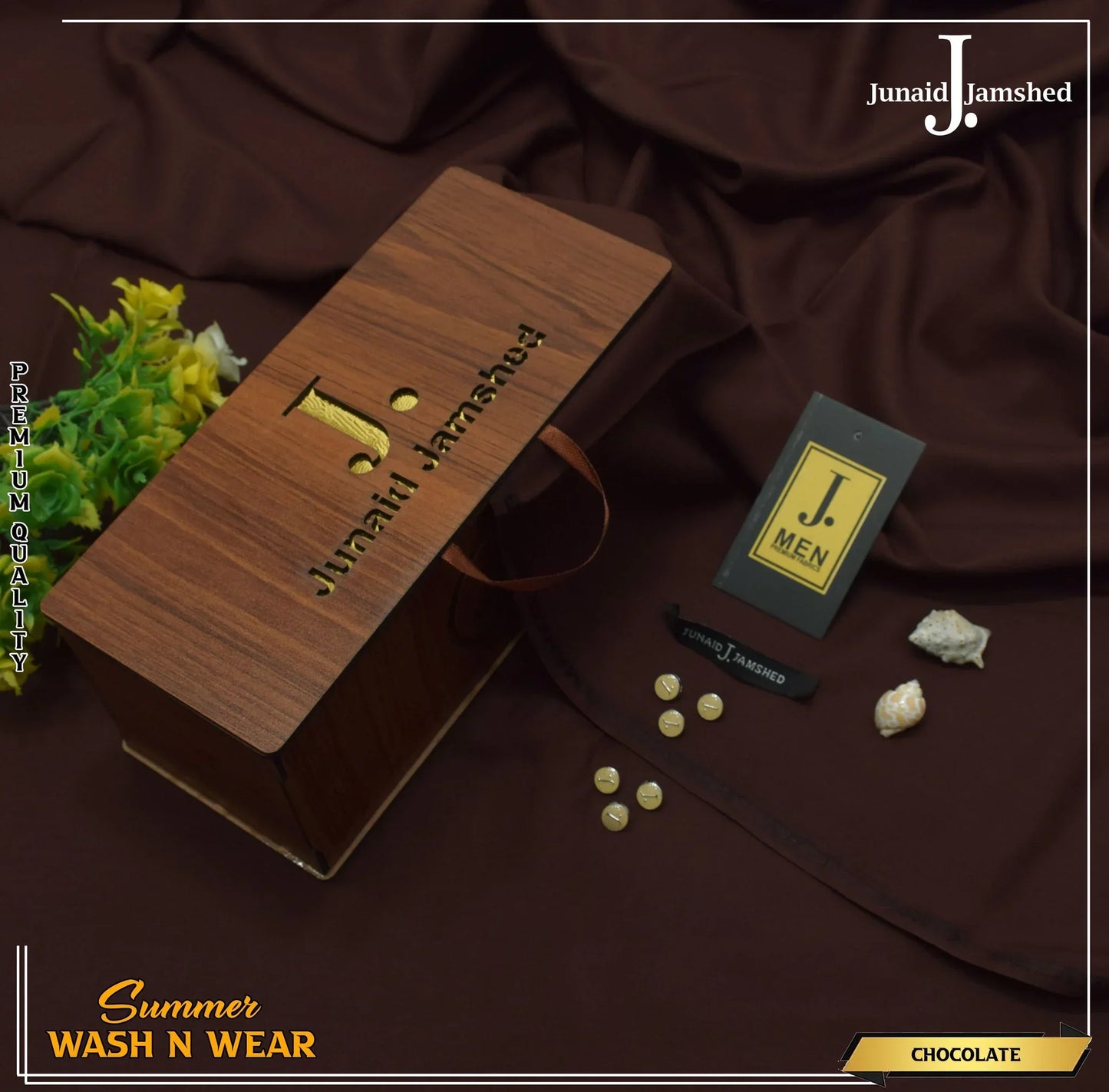 J. PREMIUM QUAILTY WASH N WEAR ( CHOCOLATE )