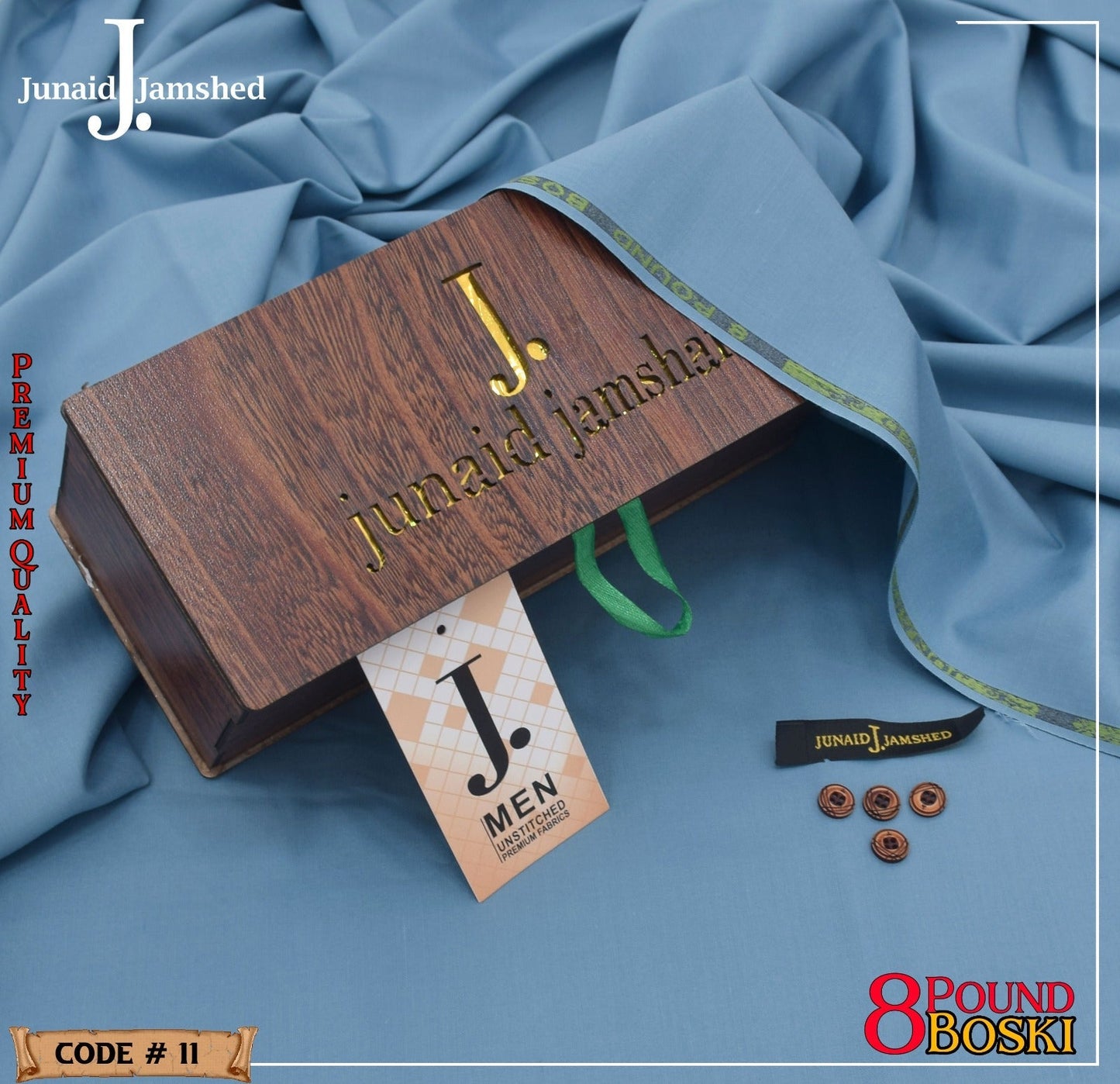 J. PREMIUM QUAILTY WASH N WEAR ( CADET BLUE )