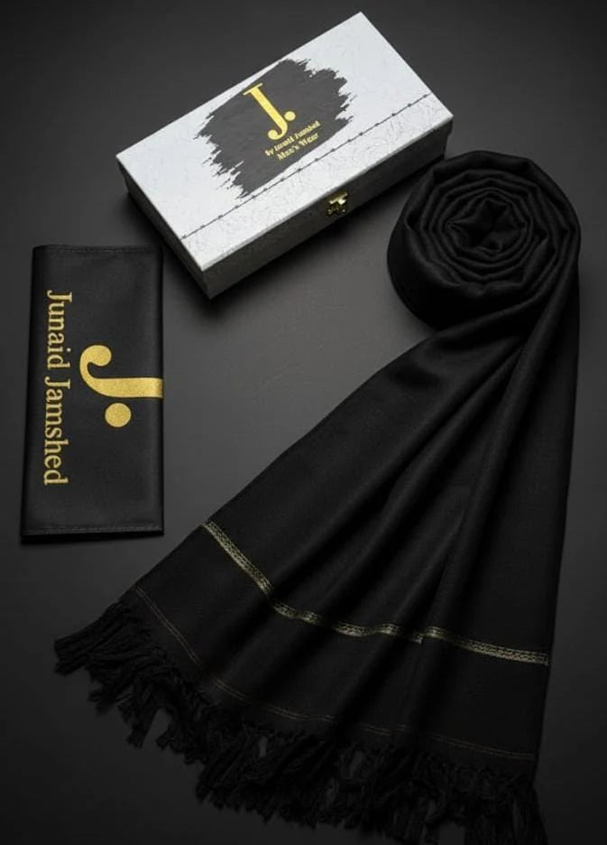 J. MENS PREMIUM ( BLACK ) SHAWL WITH BOX AND BAG + FREE SHIPPING